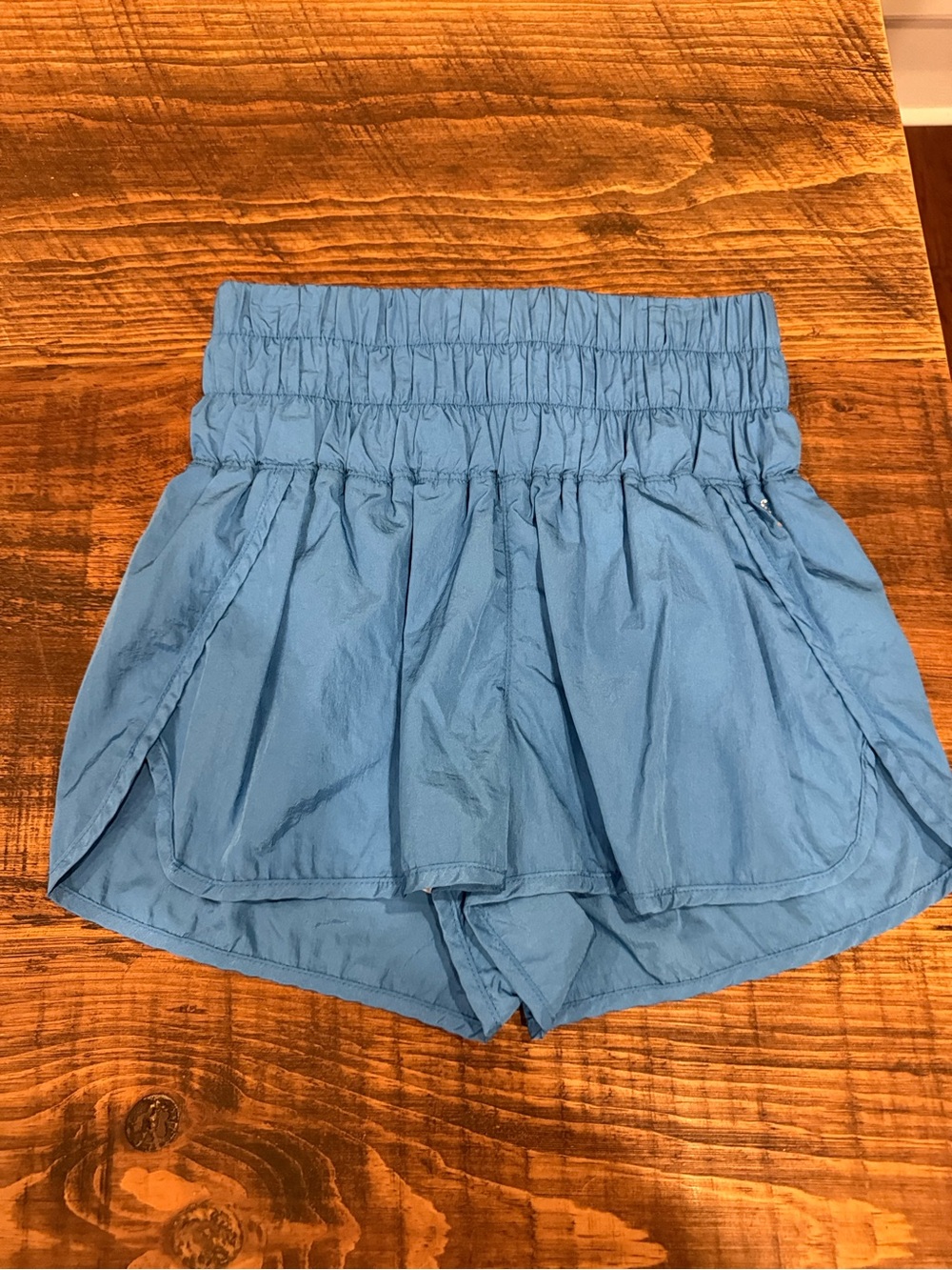 FP Movement by Free People Light Blue High-Waist Athletic Shorts